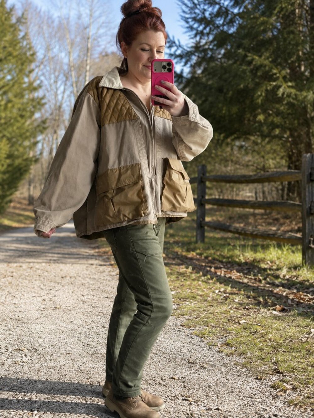 Vintage Avid Outdoor Bird Hunting Jacket quilted with cargo pockets tan Size XL